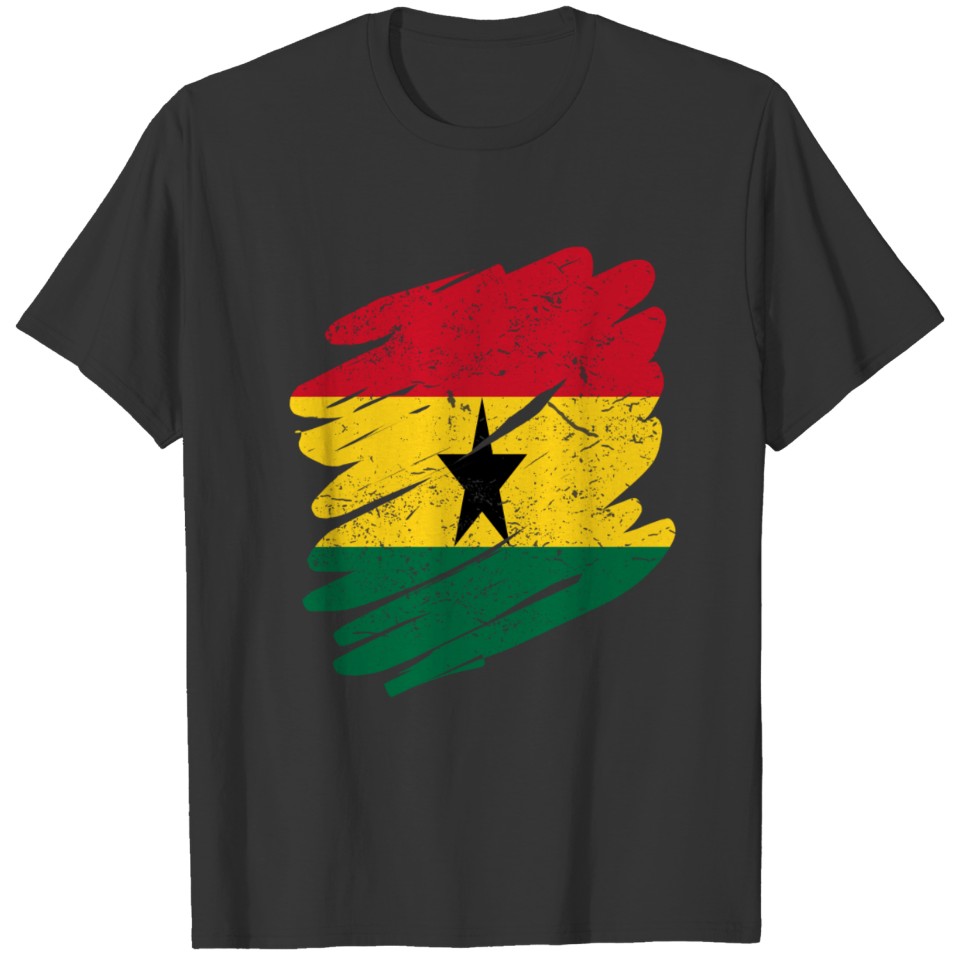 Pinsel Land Heimat Ghana T-shirt