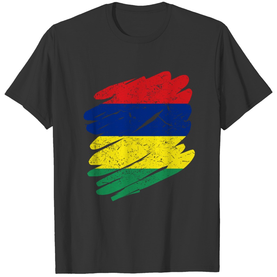 Pinsel Land Heimat Mauritius T-shirt