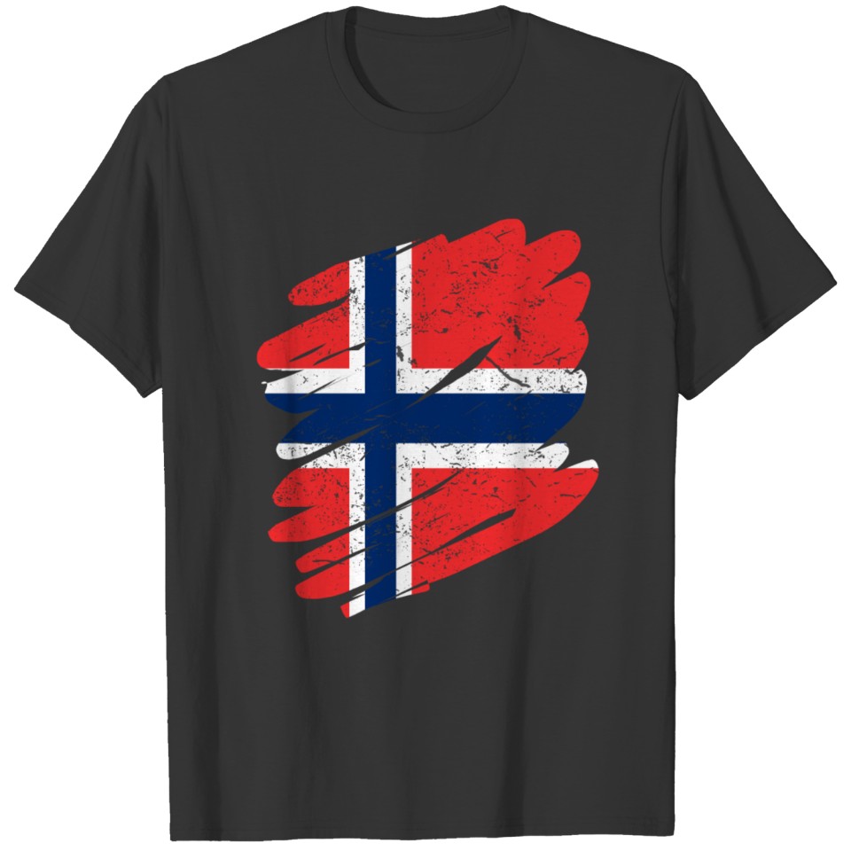 Pinsel Land Heimat Norwegen T-shirt
