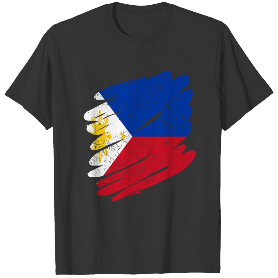 Pinsel Land Heimat Philippinen T-shirt