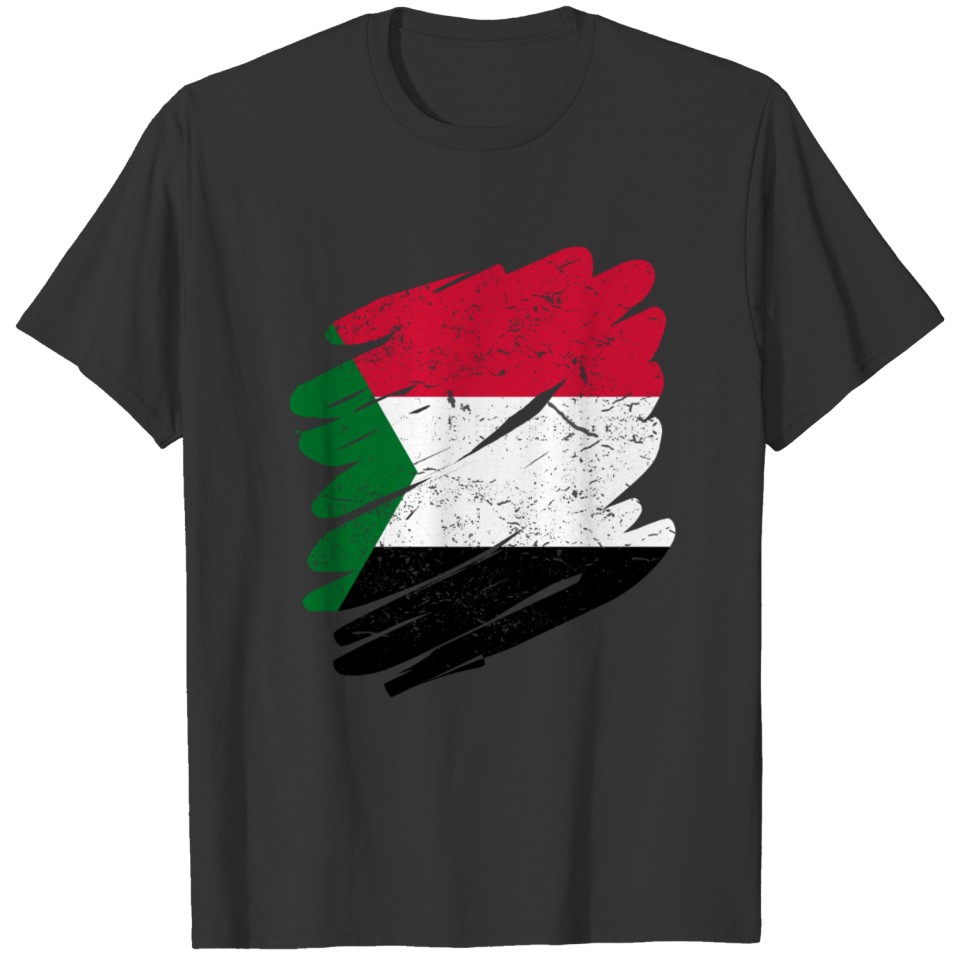 Pinsel Land Heimat Sudan T-shirt