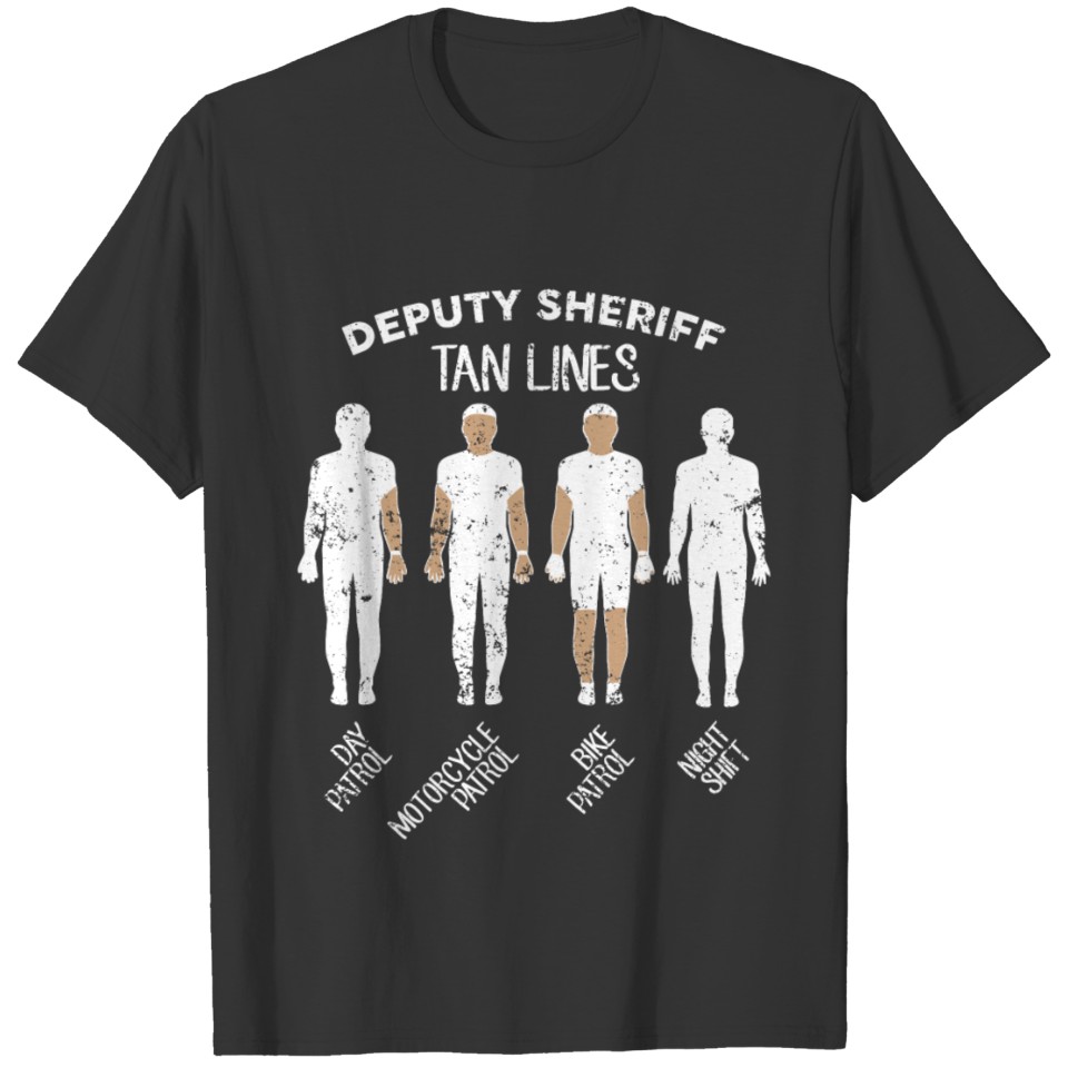 Deputy Sheriff Tan Lines Sheriff Deputy Funny T Shirts