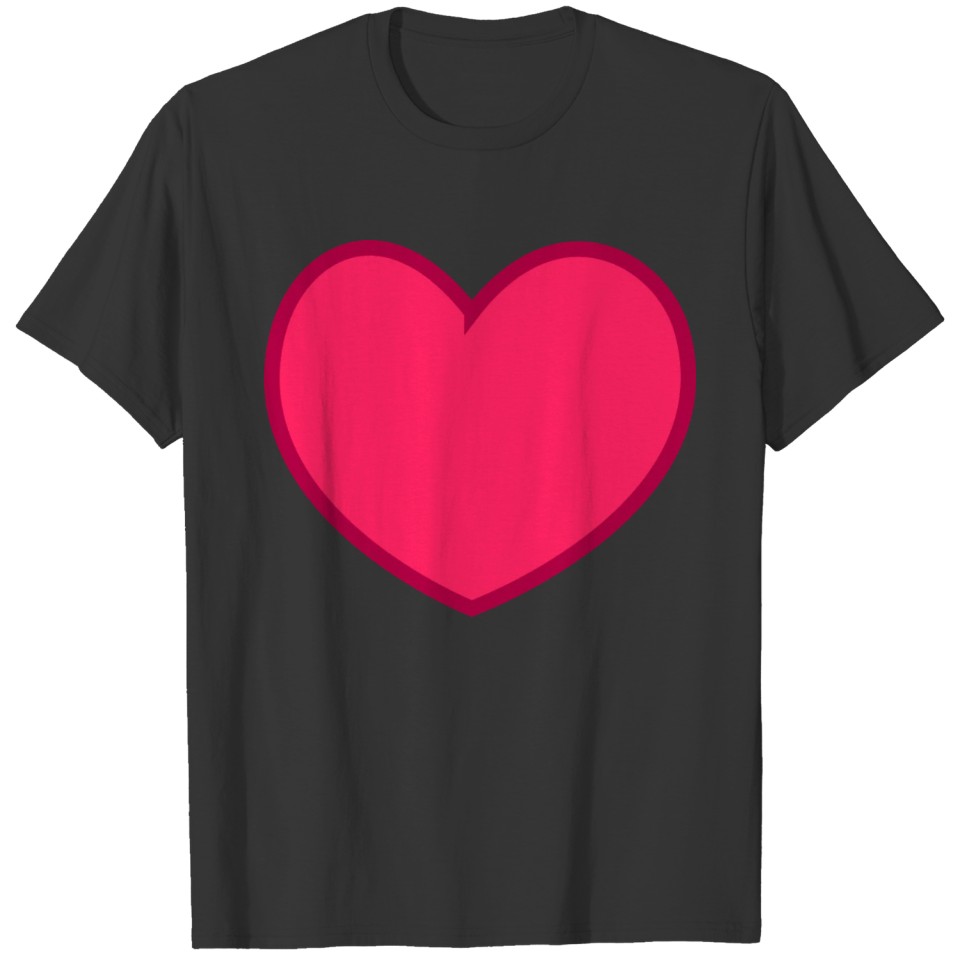 rotes herz red heart valentine valentinstag liebe4 T-shirt