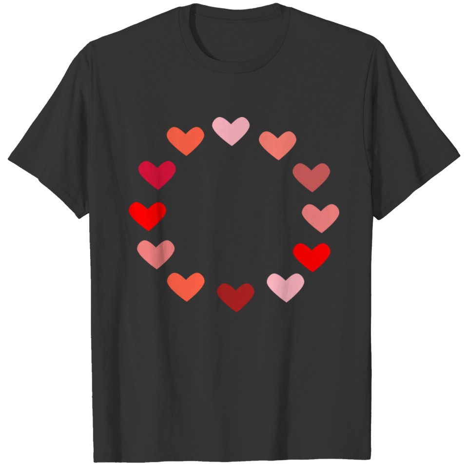 rotes herz red heart valentine valentinstag liebe7 T-shirt