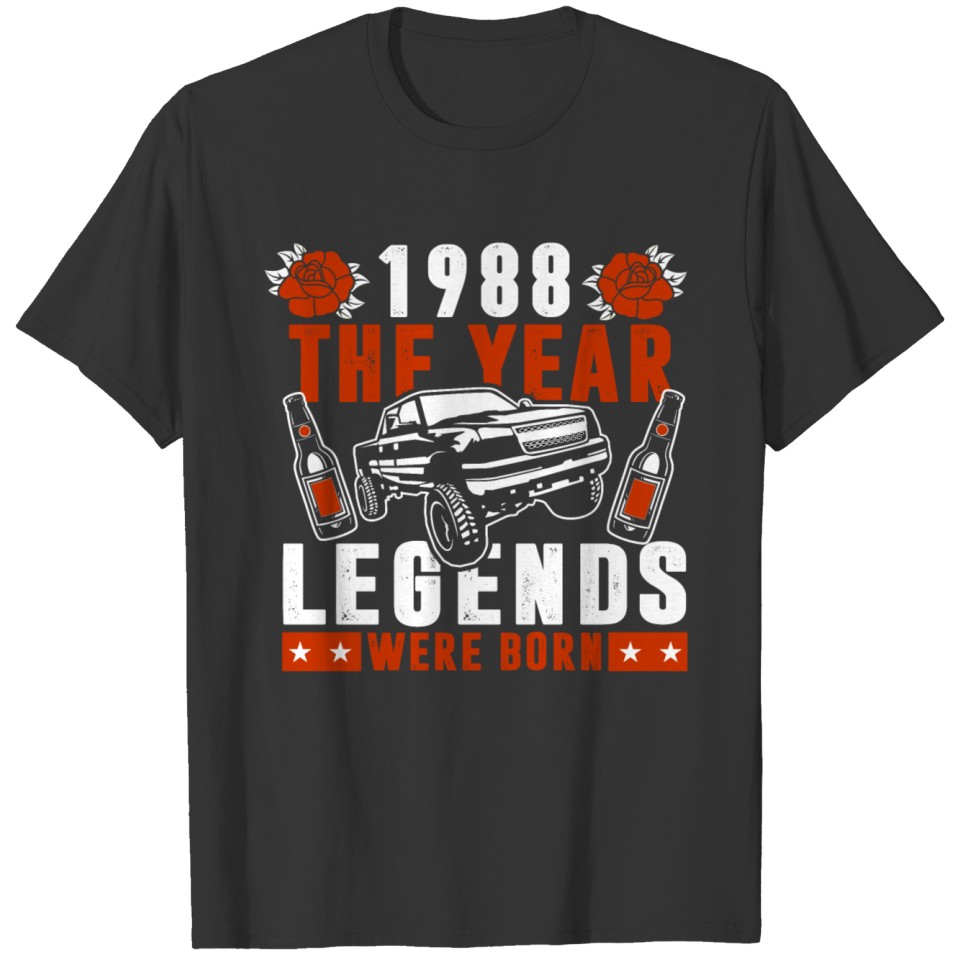 1988 the year legends were born T-shirt
