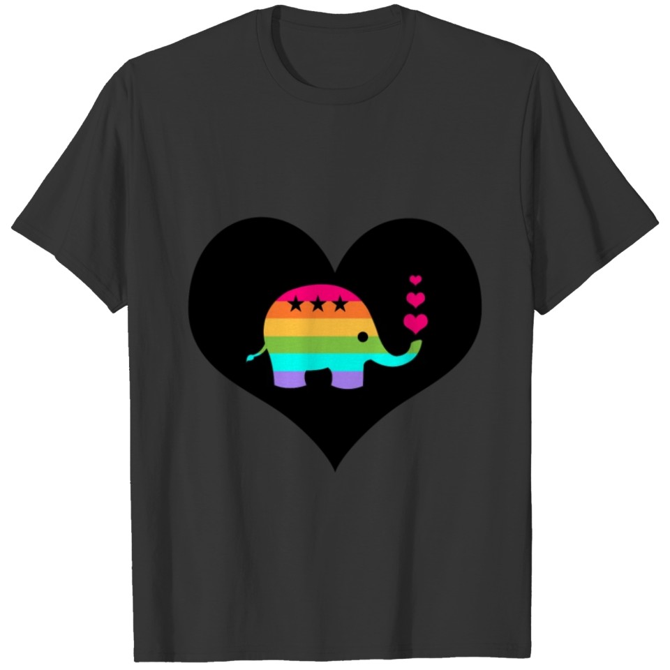 Rainbow Elephant | Colorful Elephant | Summer Look T-shirt