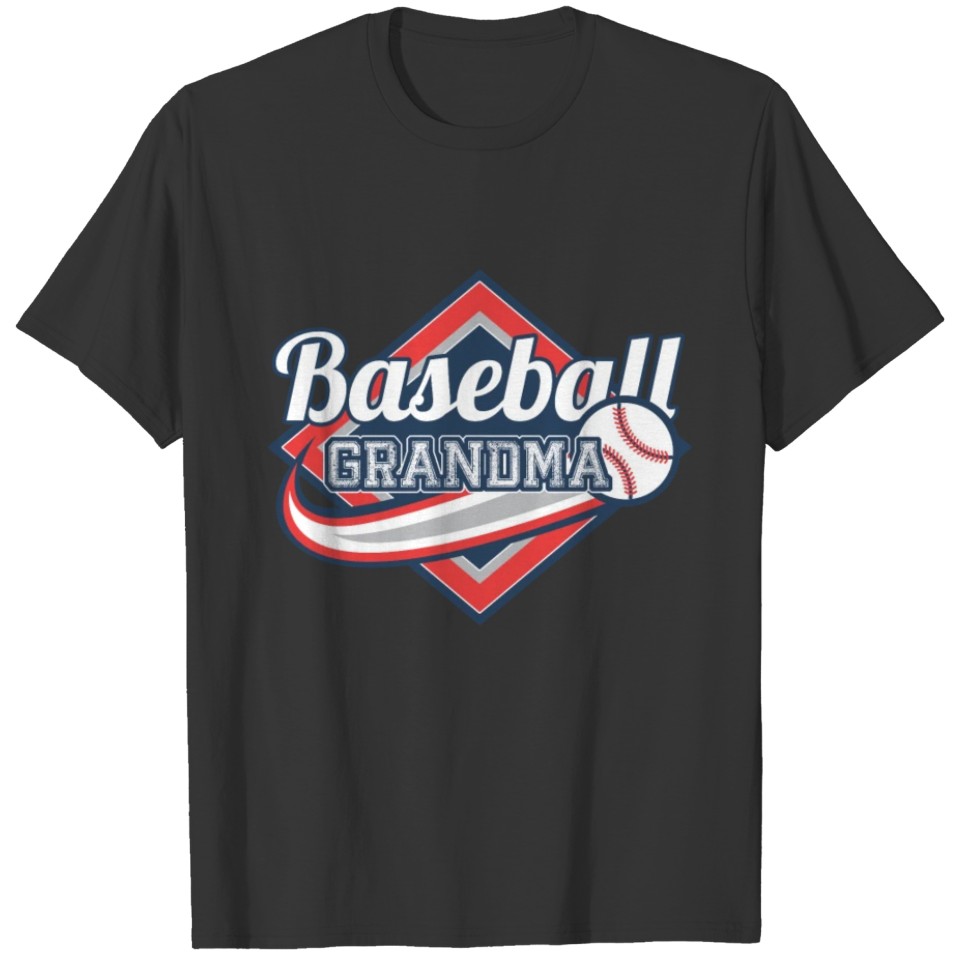 Baseball Grandma Logo Funny T Shirts