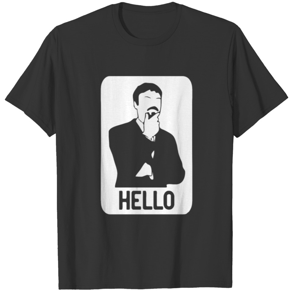 Hello Funny Sillhoutte T-shirt