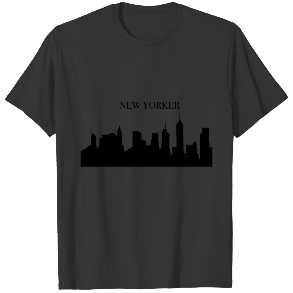 New Yorker and building in USA T-shirt