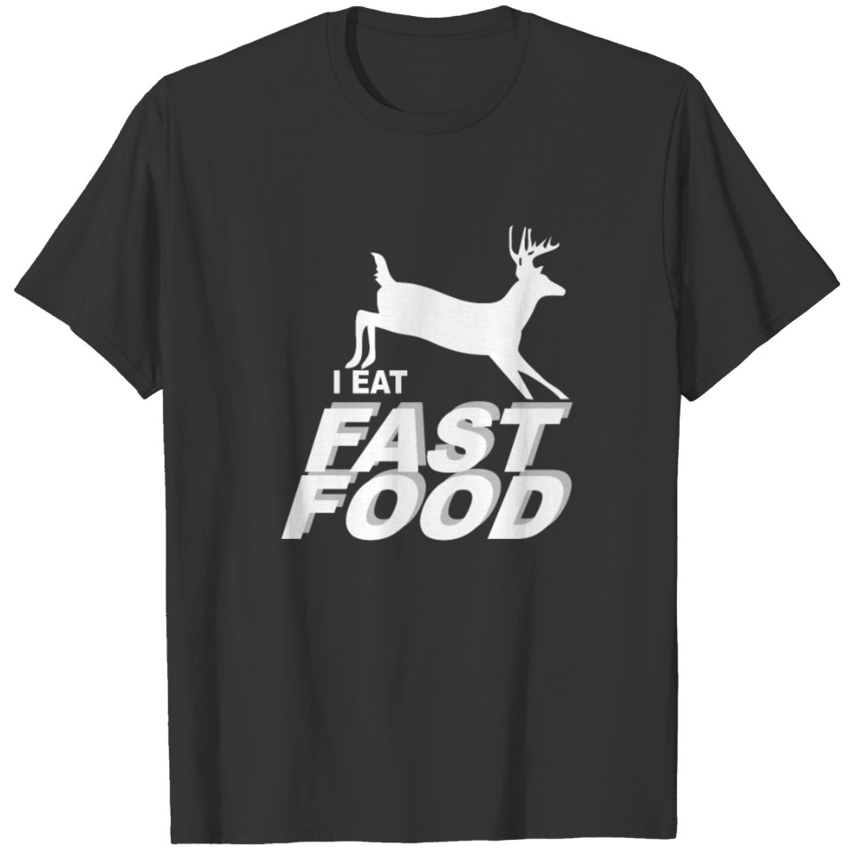 I eat fast food Funny Animal T-shirt
