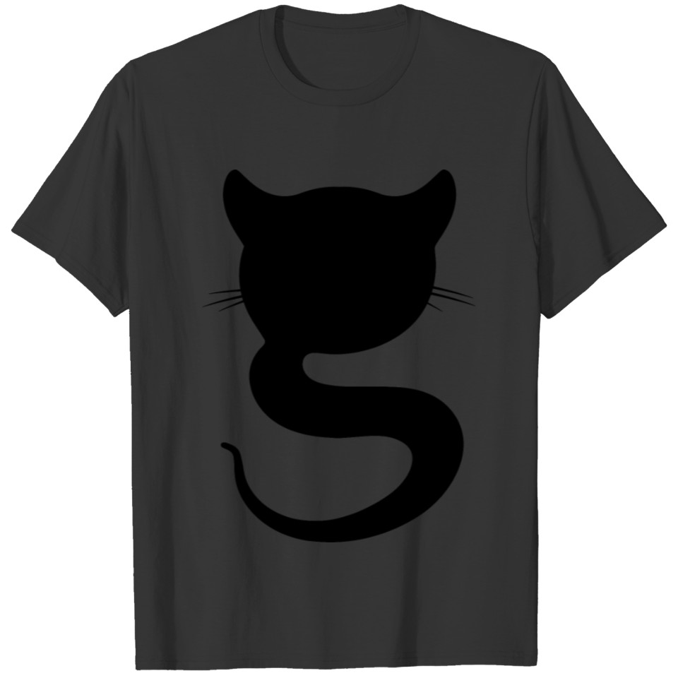 Black cat T-shirt