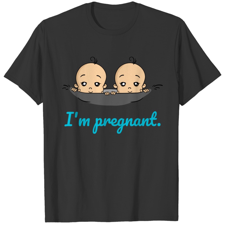 I'm pregnant Twins Baby Pregnancy Birth T-shirt
