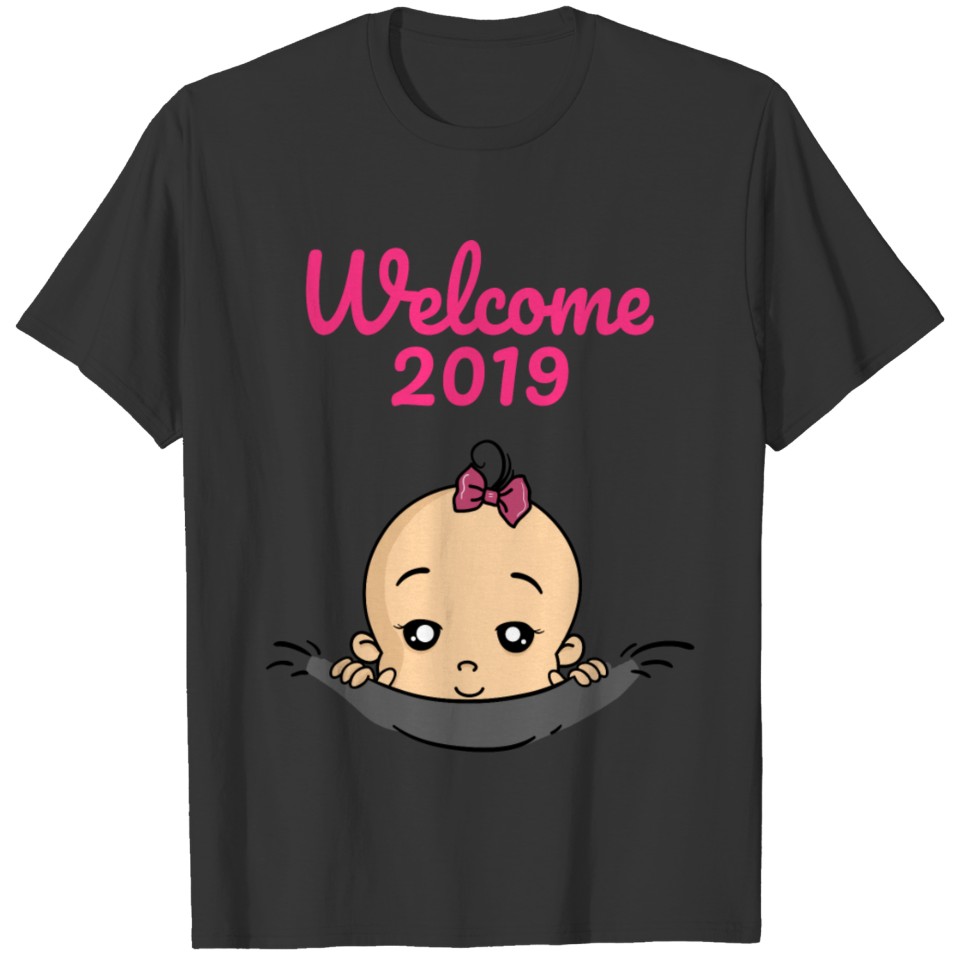 Welcome 2019 Baby Pregnant Pregnancy T-shirt