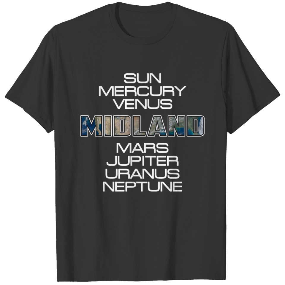 Solar System Planet Earth Midland Gift T Shirts