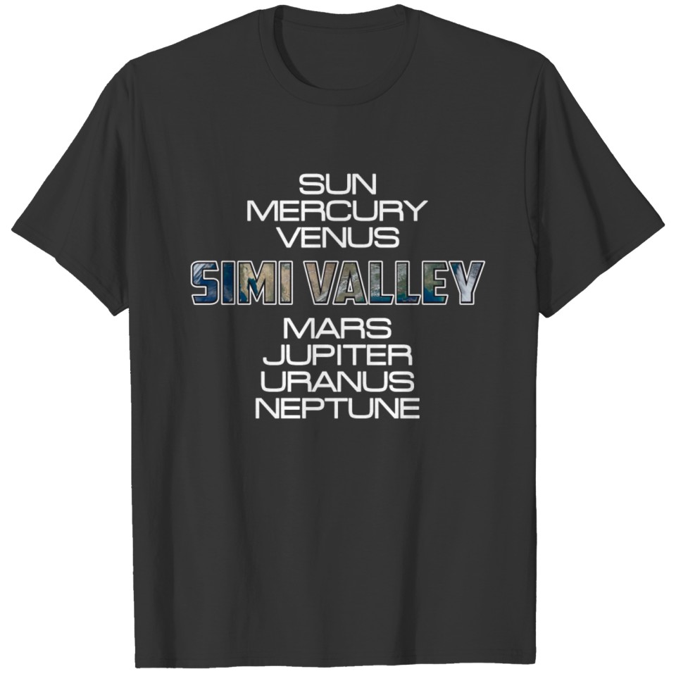 Solar System Planet Earth Simi Valley Gift T Shirts