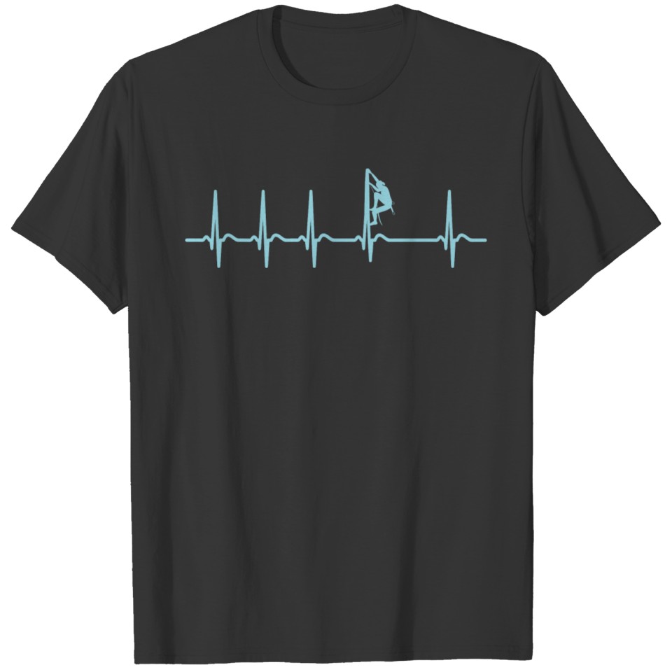 Heartbeat Climber Shirt Rock Climbing Funny Gift T-shirt