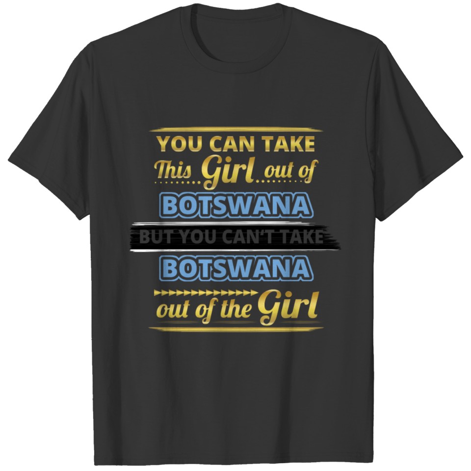 Geschenk aus liebe herkunft girl BOTSWANA T-shirt