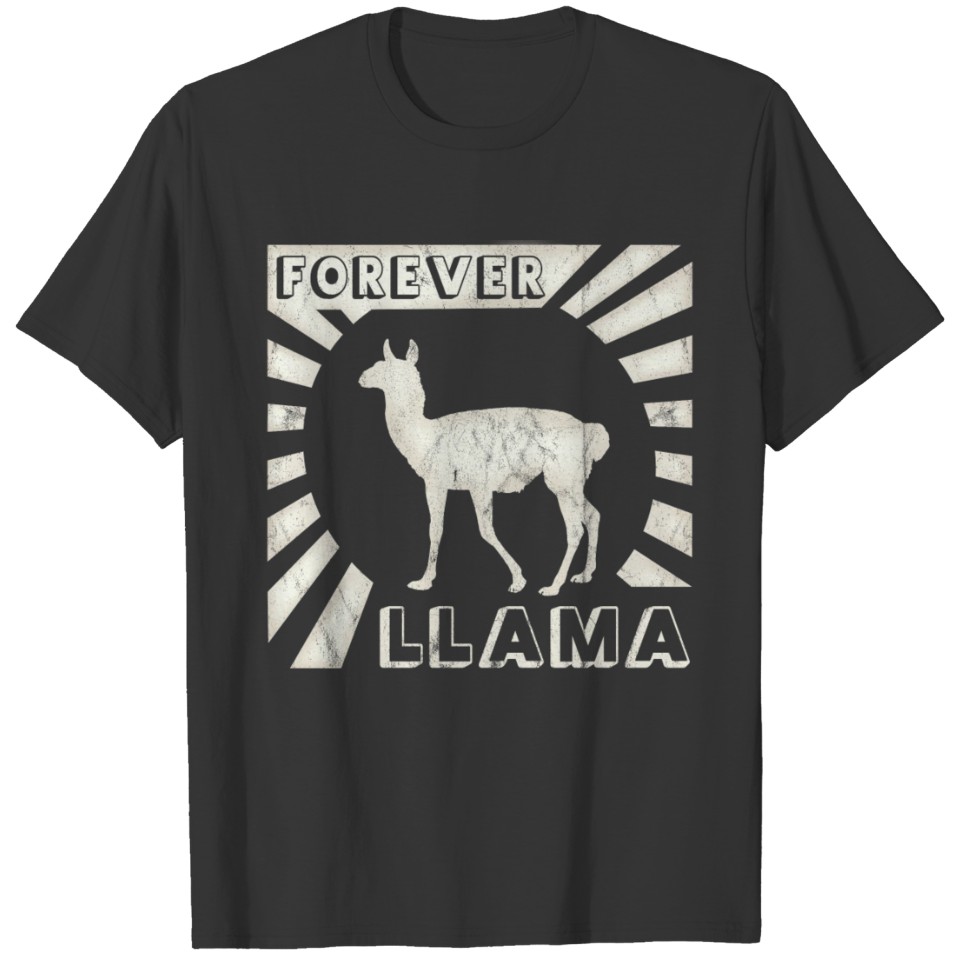Llama forever retro oldschool vintage 90s gift T-shirt
