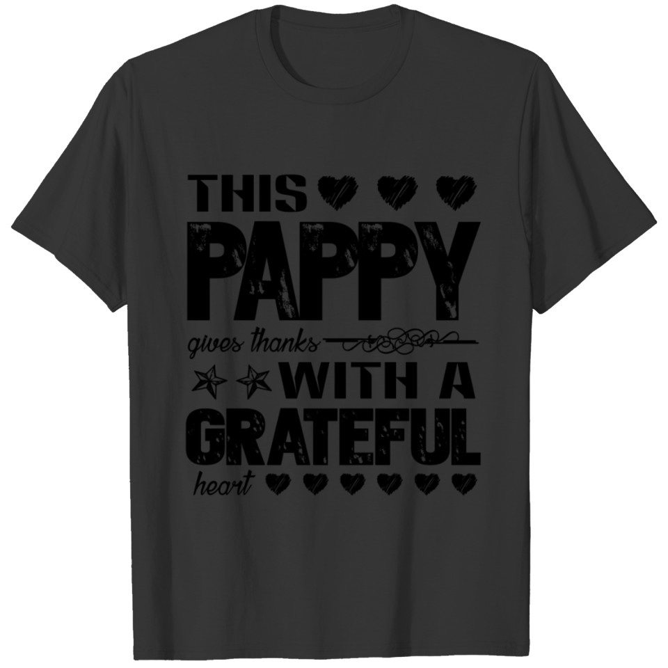 This Pappy Gives Thanks With A Grateful Heart Mug T-shirt