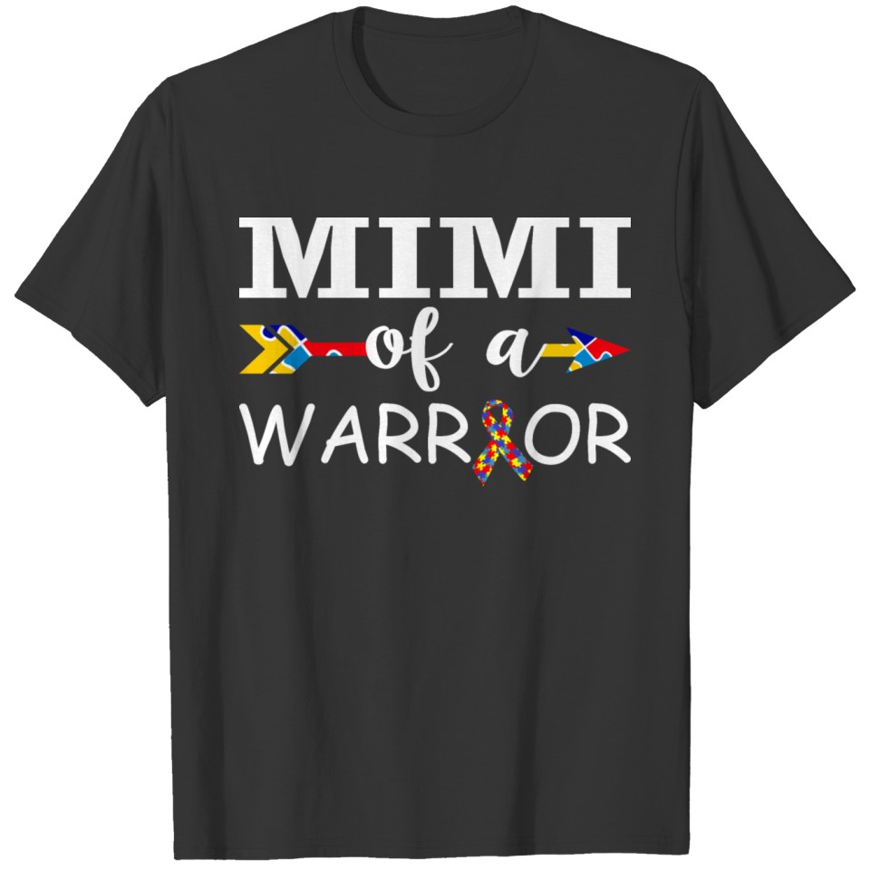 Mimi Of A Warrior Autism Awareness T-shirt