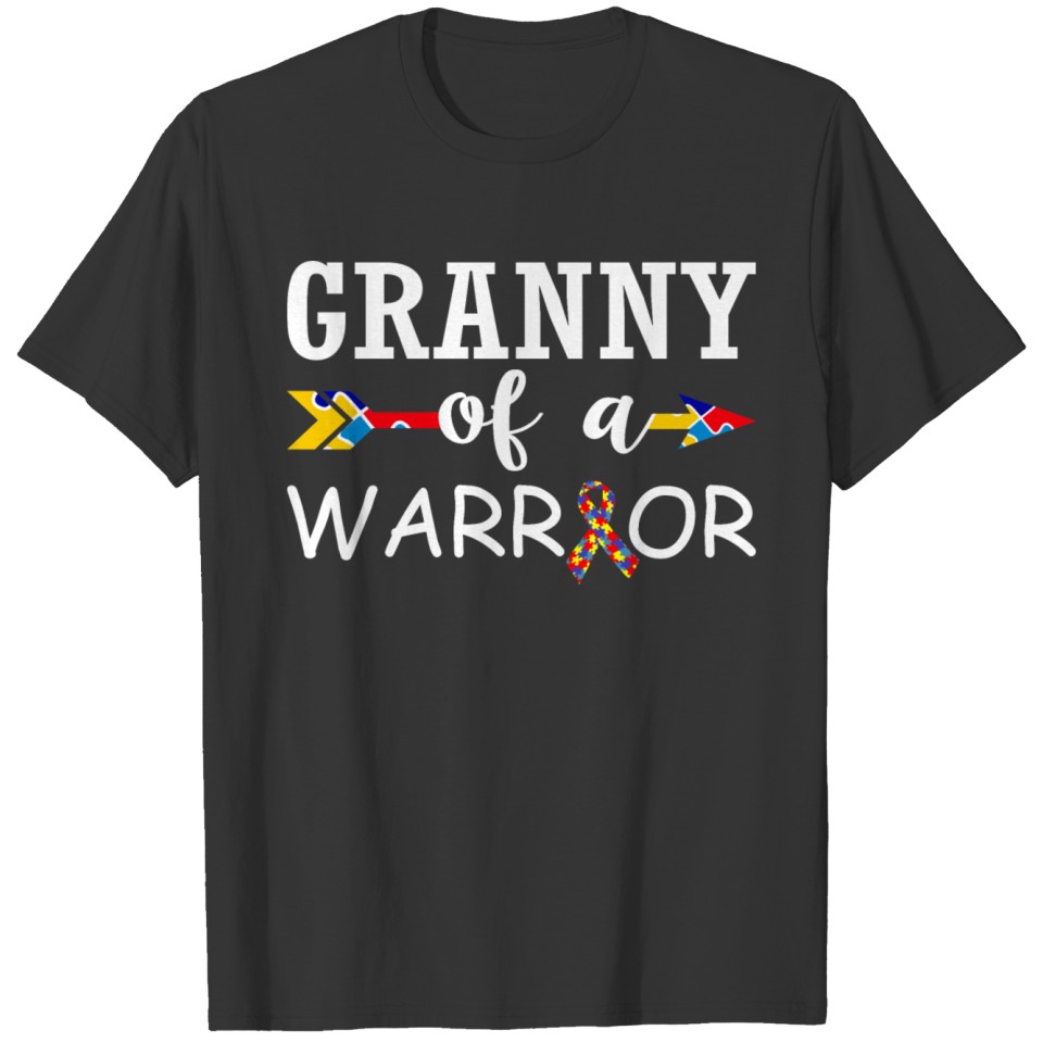 Granny Of A Warrior Autism Awareness T-shirt