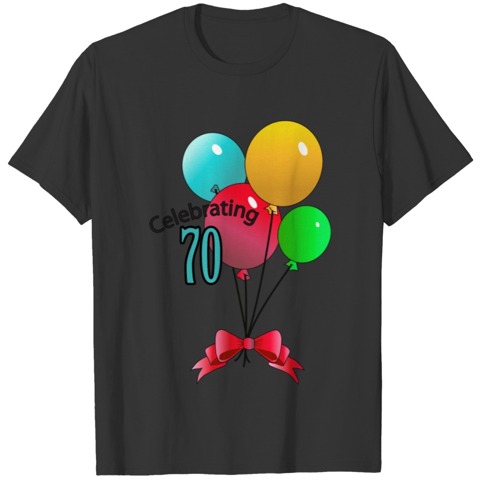 70th Celebrating,Anniversary,Birthday T-shirt T-shirt