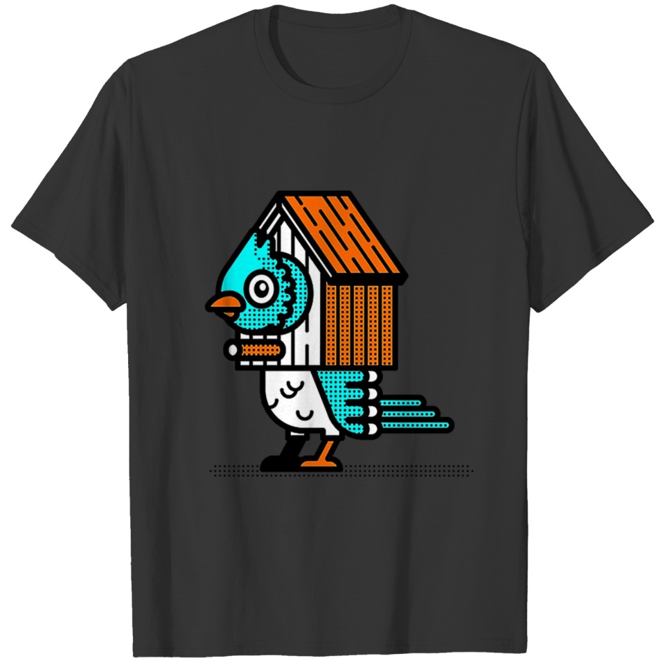 bird baby house T-shirt