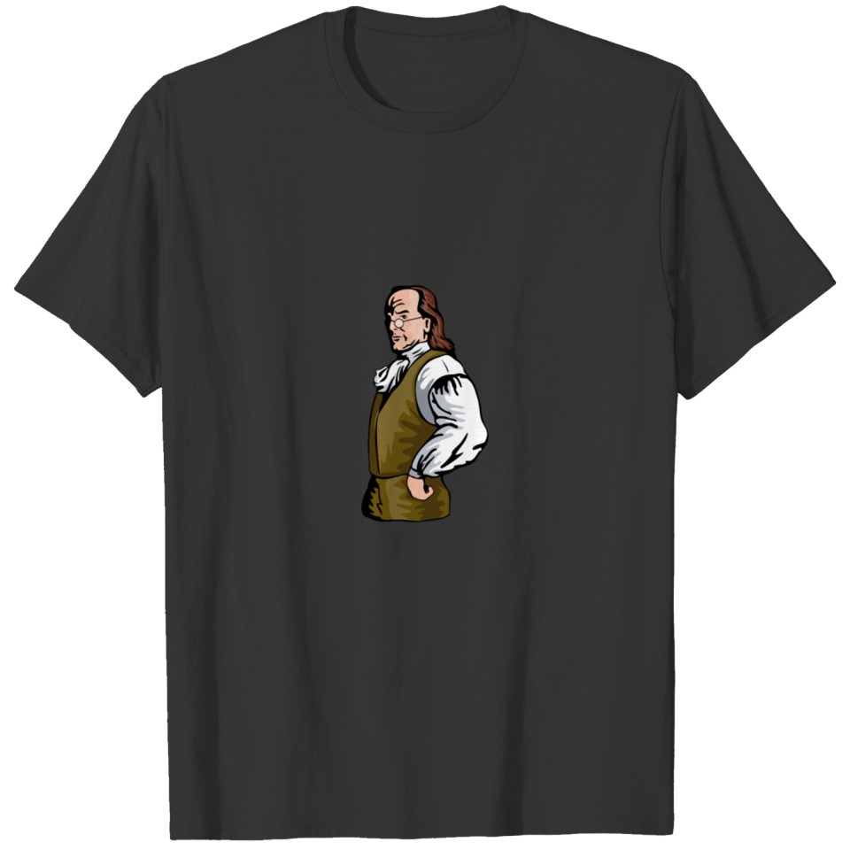 Benjamin Franklin Retro T-shirt