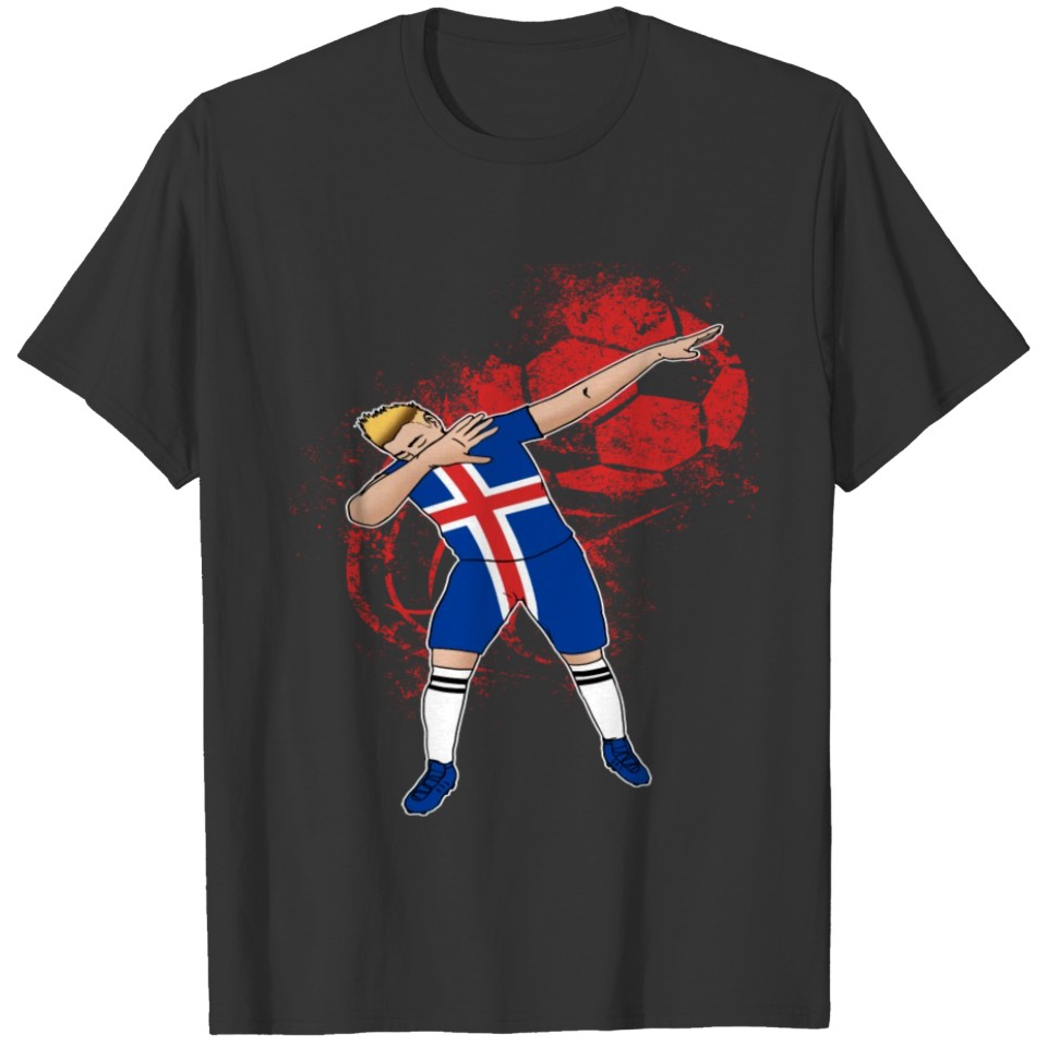 (Gift) Iceland soccer 005 T-shirt