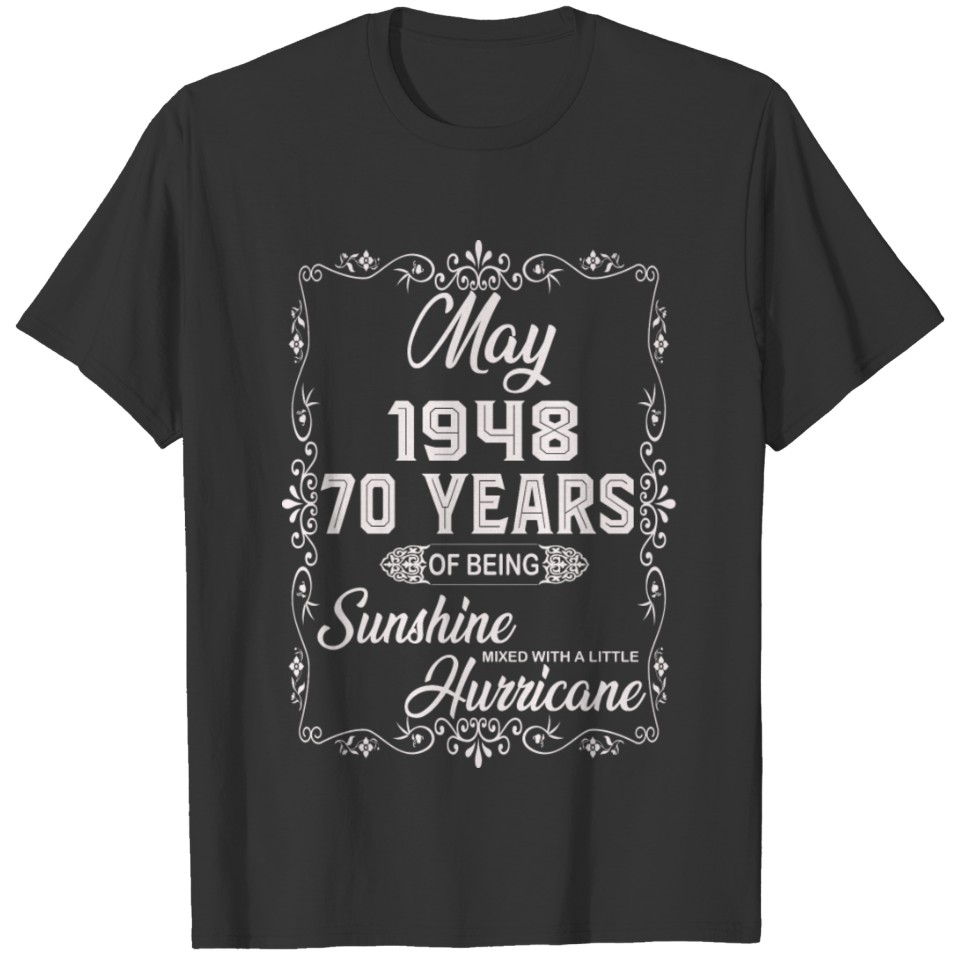 May 1948 70 Year Sunshine Hurricane T-shirt