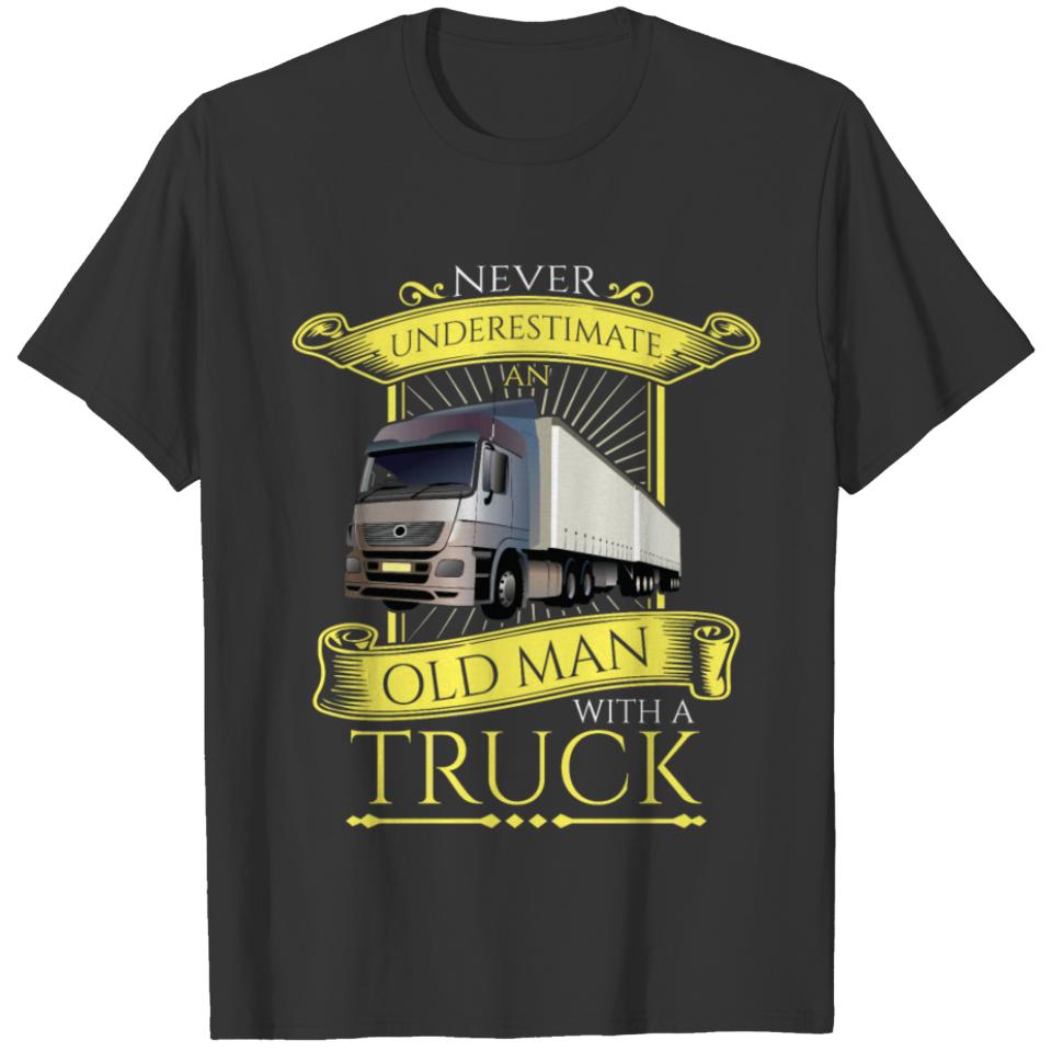 Old Man With A Truck T Shirts