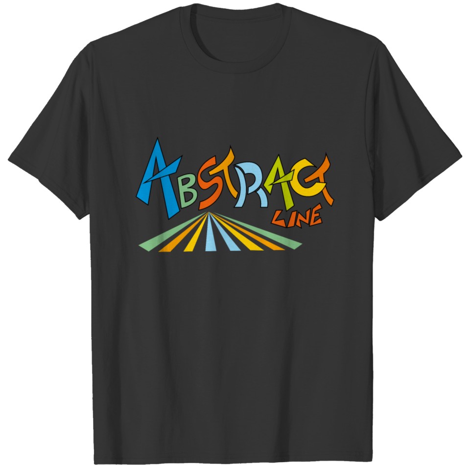 abstract line T-shirt