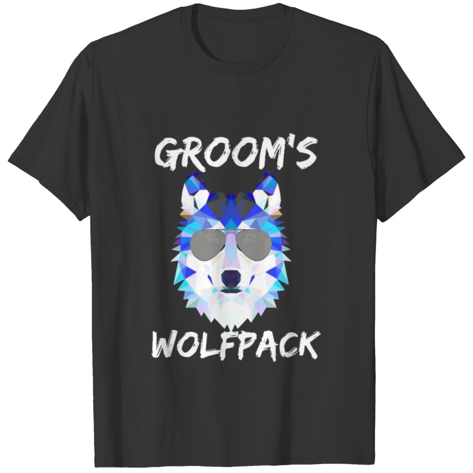 Wolf Pack TShirt Bachelor Party Groom Team Coach Fan tee T-shirt