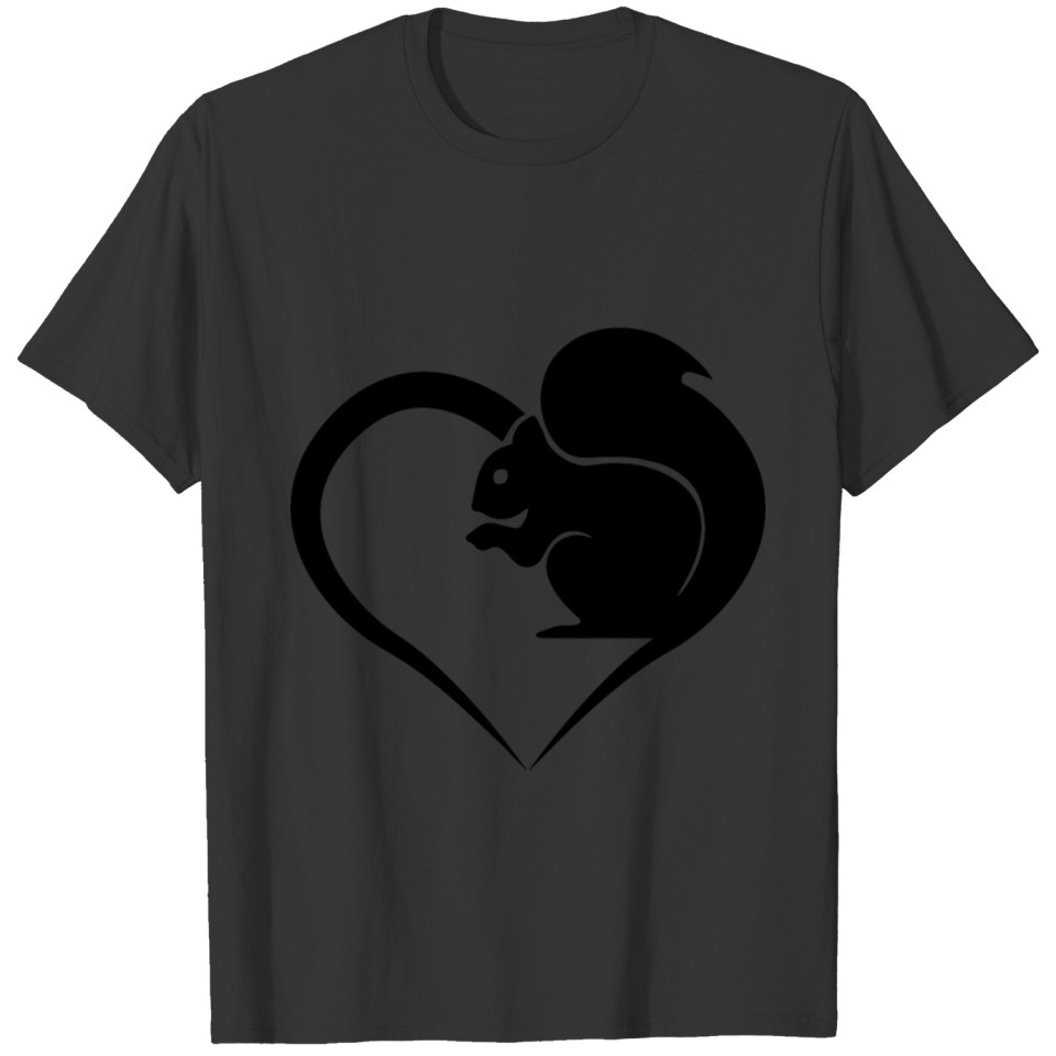 Heart Squirrel sister T Shirts