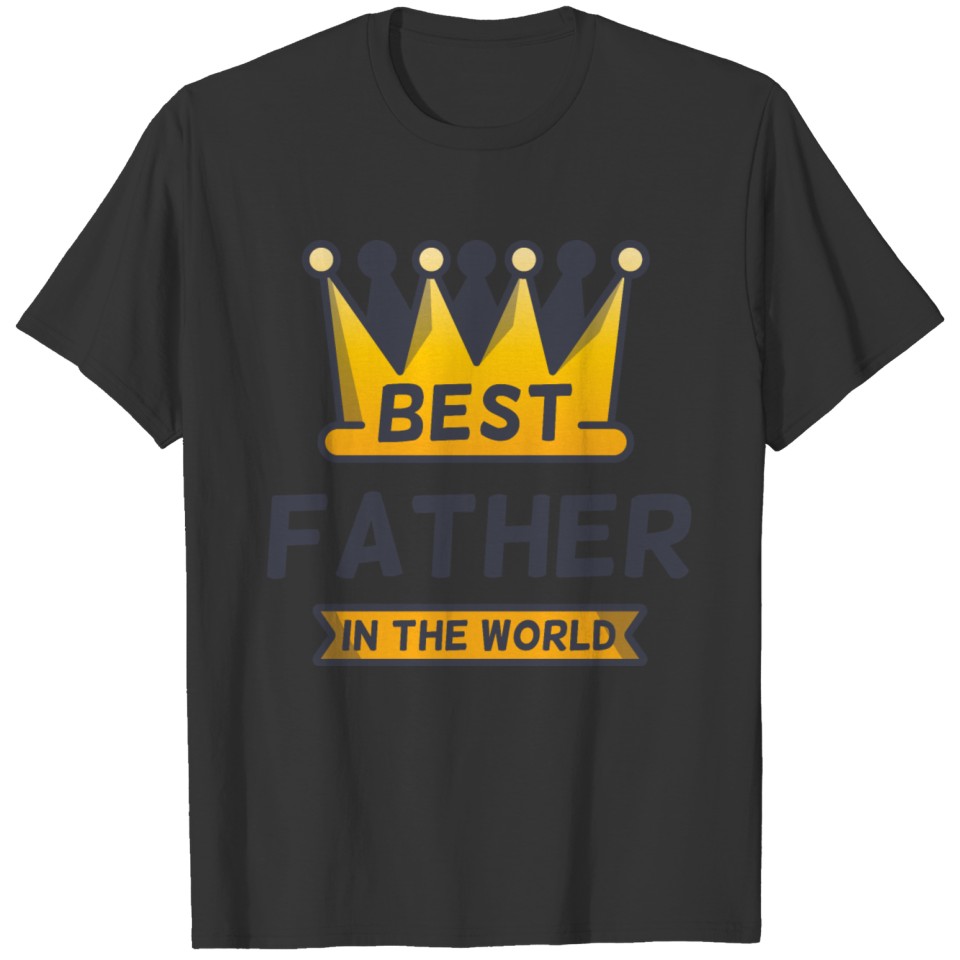 Best Father in The World Color T-shirt