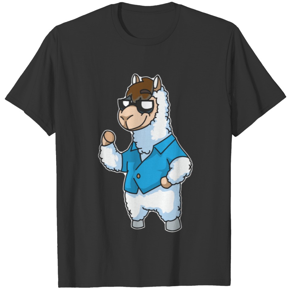 Cool Alpaca with Sunglasses T-shirt