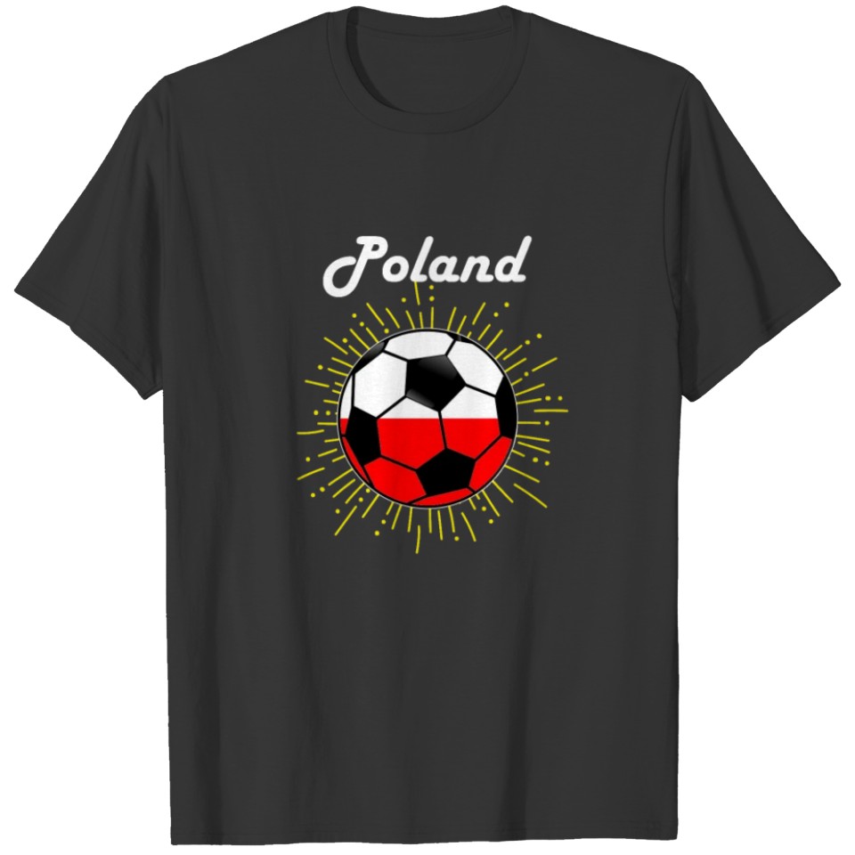 Poland Soccer Design Polish Flag World Soccer 2018 T-shirt