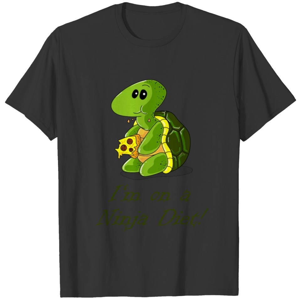 Turtle Pizza Ninja Diet T-shirt