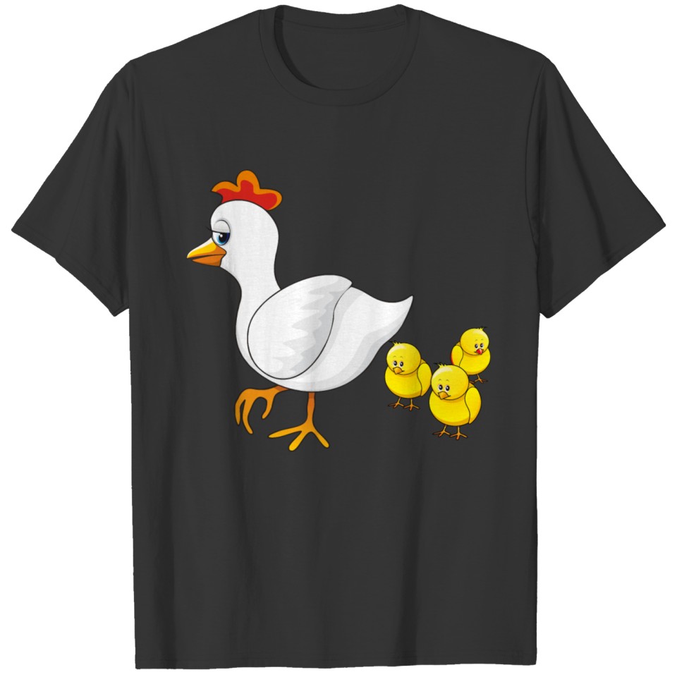 cute cartoon chicken T-shirt