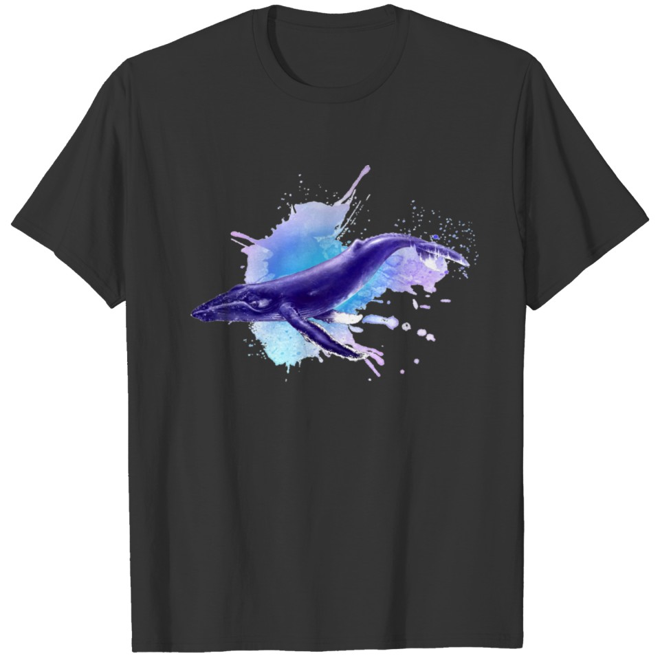 purple whale T Shirts