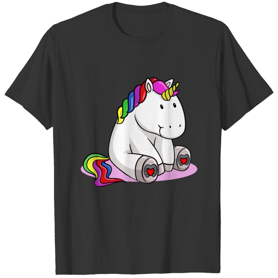 Sitting unicorn T-shirt