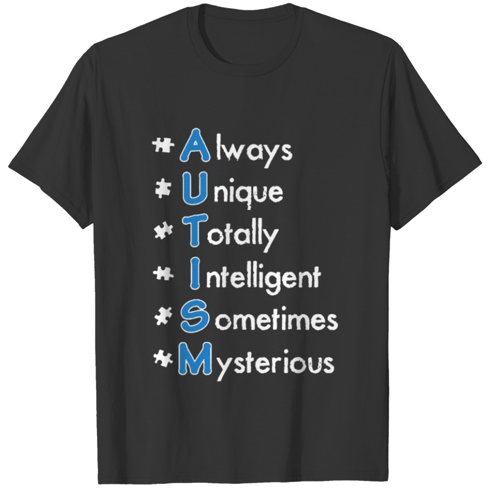 Autism Always Unique Autism Awareness Youth Kids S T-shirt