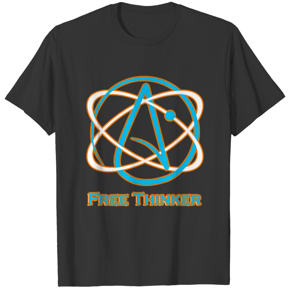 Atheist Atom Free Thinker T-shirt