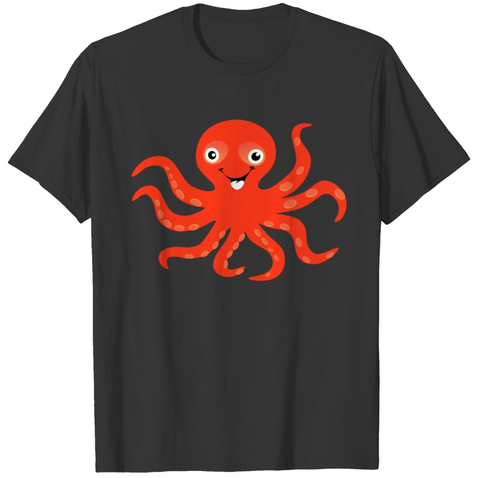 octopus cartoon T-shirt