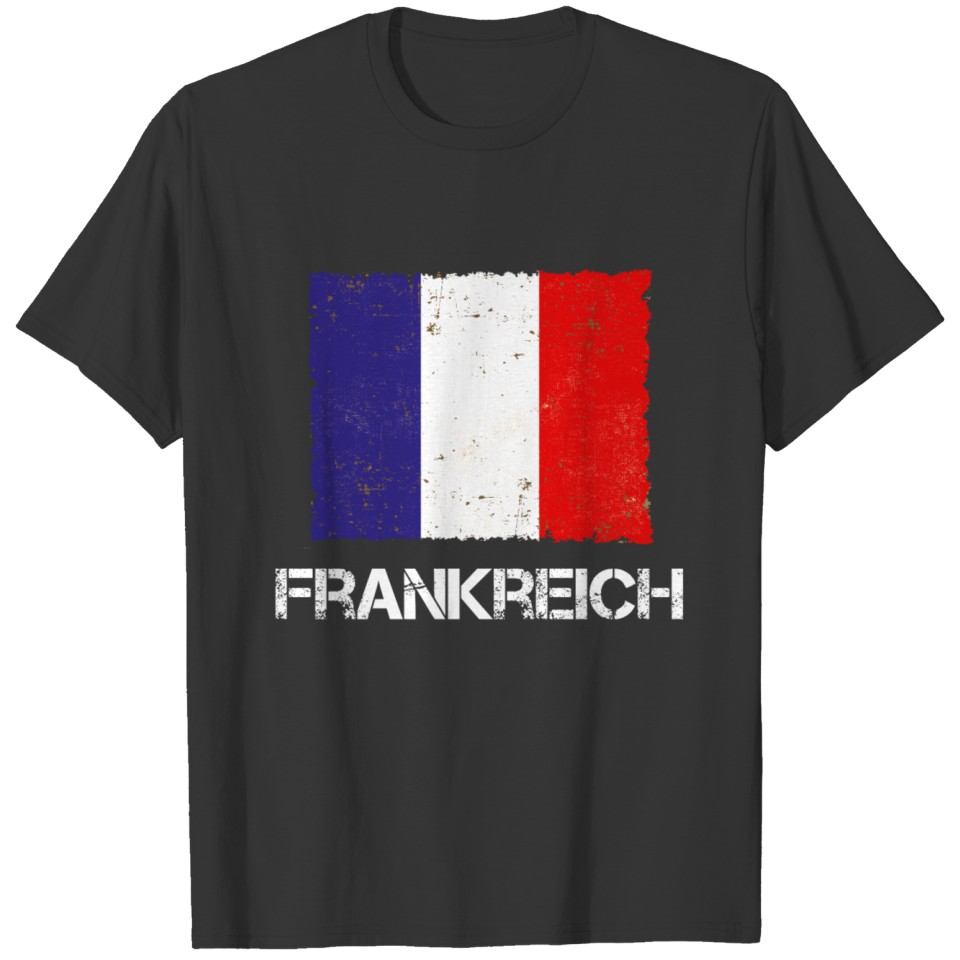 France Used look vintage gift idea T-shirt