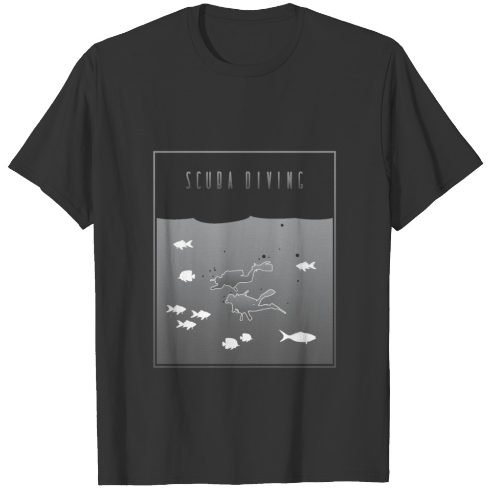 Scuba Diving Grey T-shirt