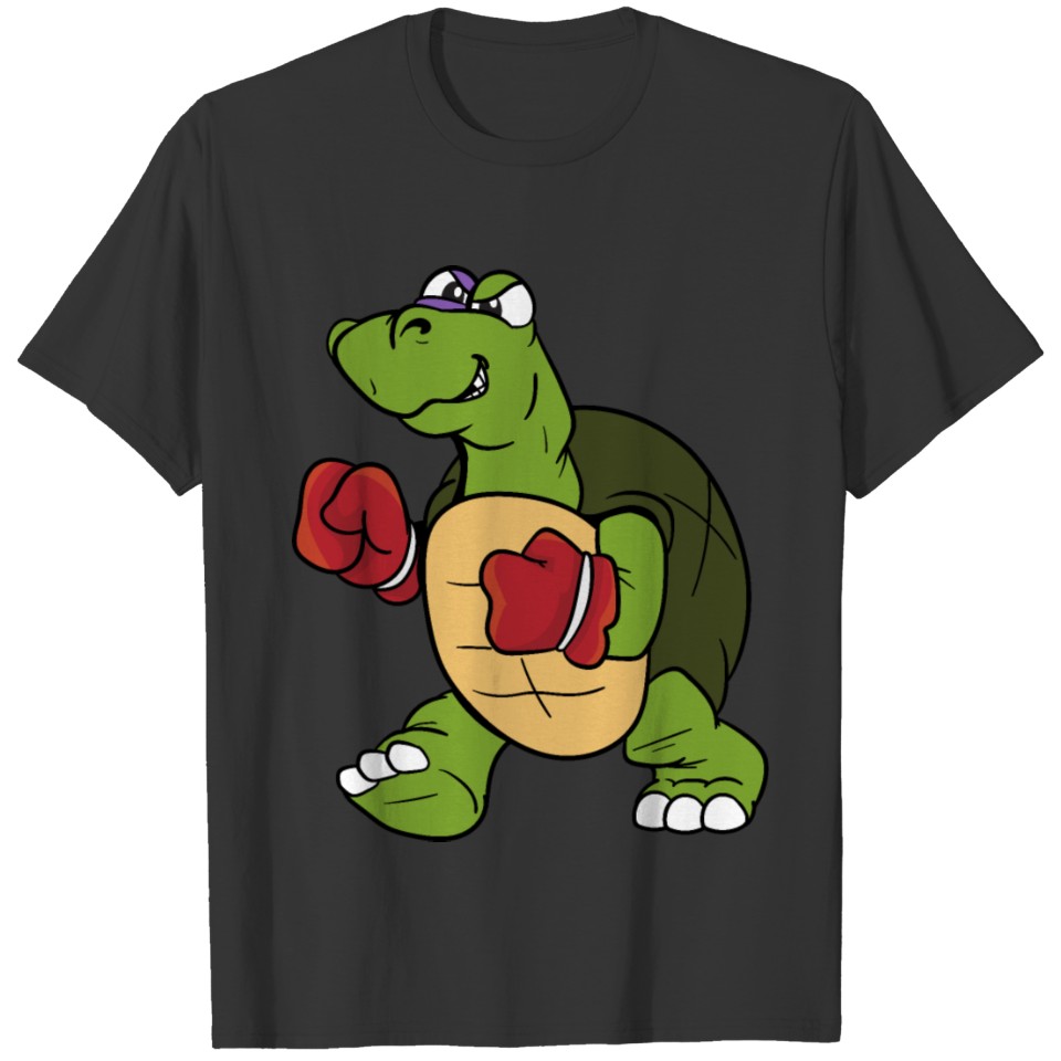 Turtle Tortoise Boxer Boxing Fight Fighting T-shirt