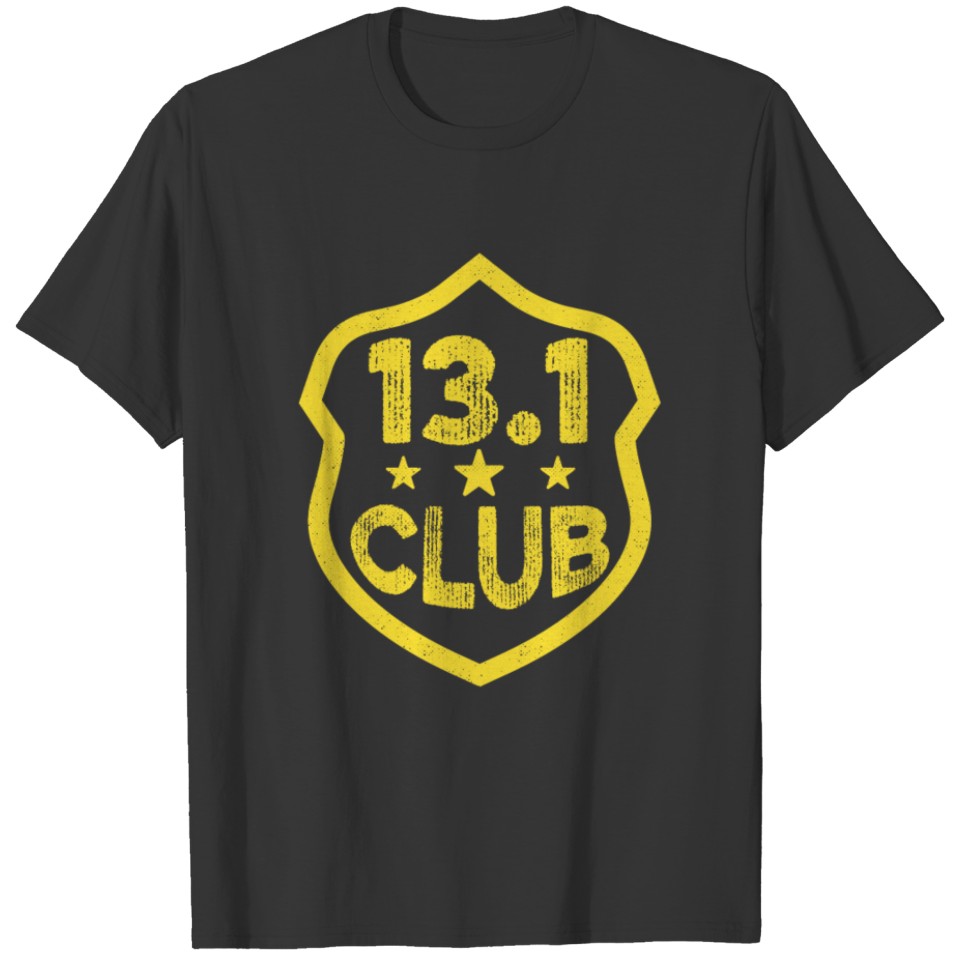13.1 Club Running Triathlon Marathon T-shirt