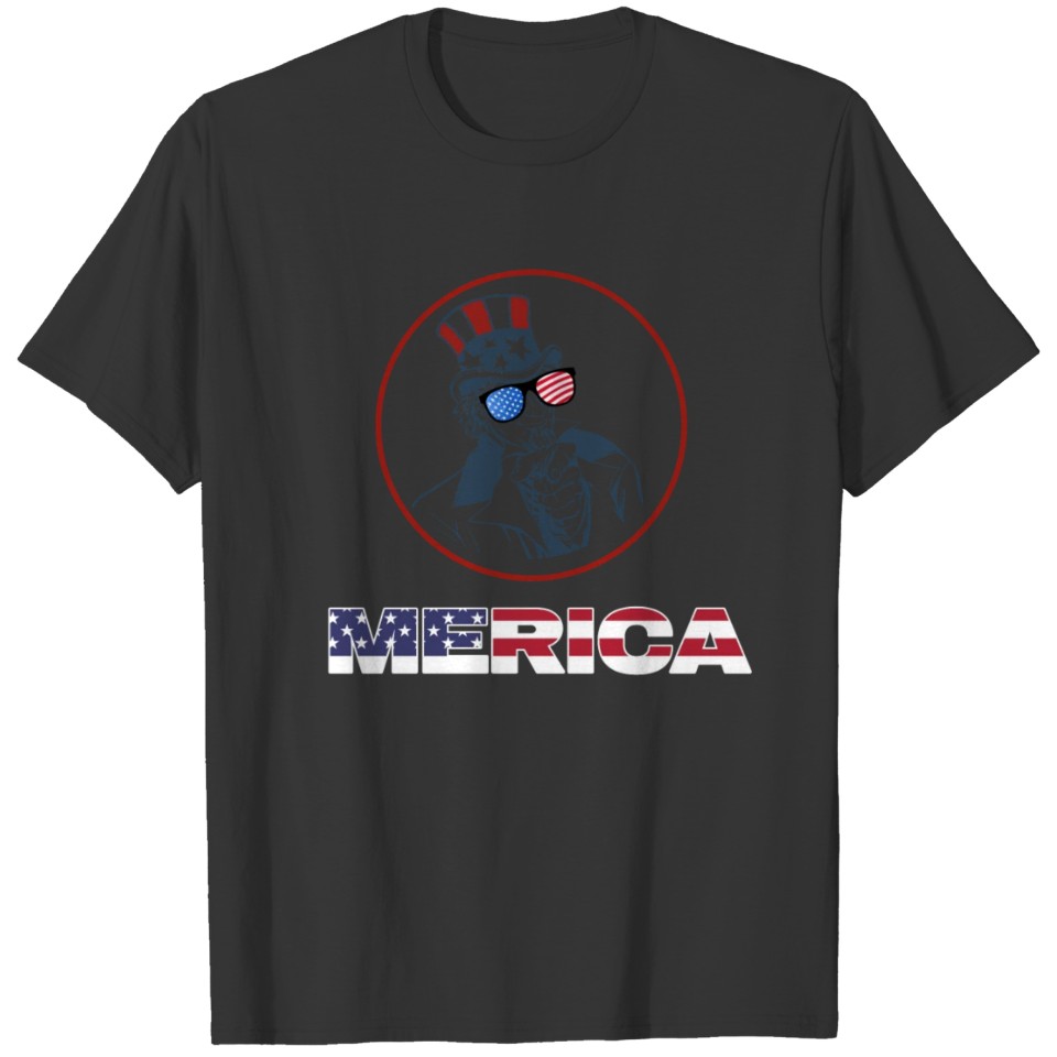 Merica America USA 4th of July America gift T-shirt