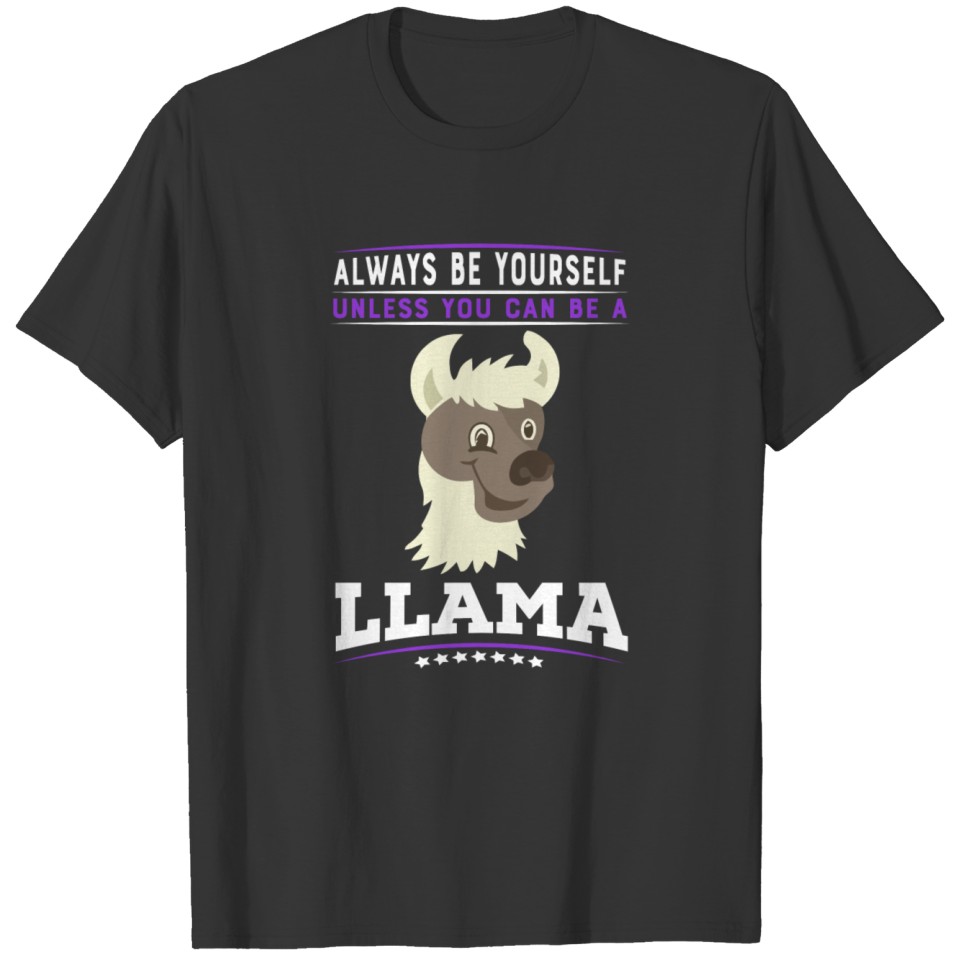 Lama camel animal humor funny pictures cool style T-shirt